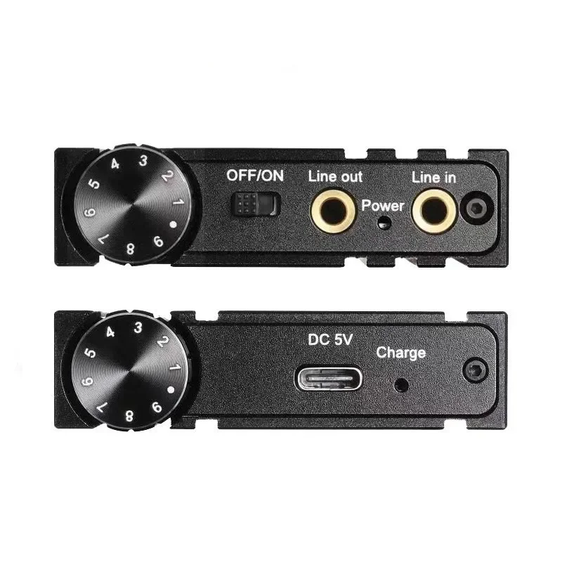 

HiFi Amplifier Headphone Amp 3.5mm Stereo Audio Out With Switch Powered Dual-Output With 2-Level Boost