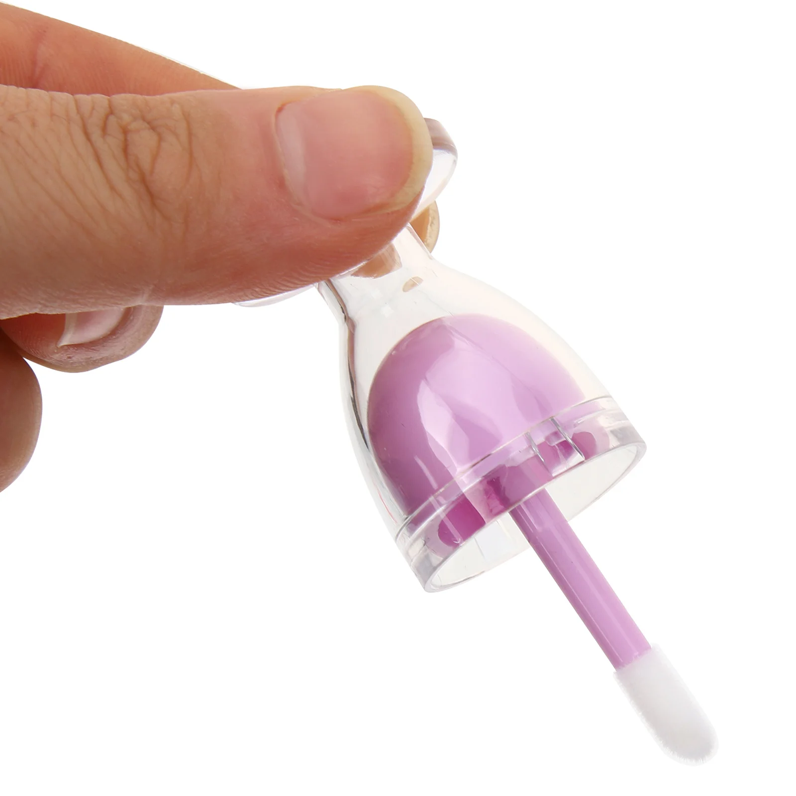 6Pcs Lip Gloss Tubes Ice Cream Shape Compact Refillable Lip Balm Bottles DIY Lipstick Containers Travel Holder