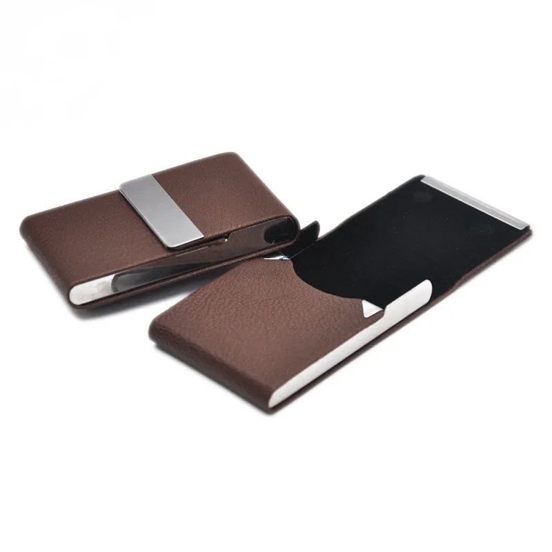 Smoking Accessories Cigarette Case 1 PC Cigar Storage Box Stainless Steel Multifunction Card Cases PU Tobacco Holder