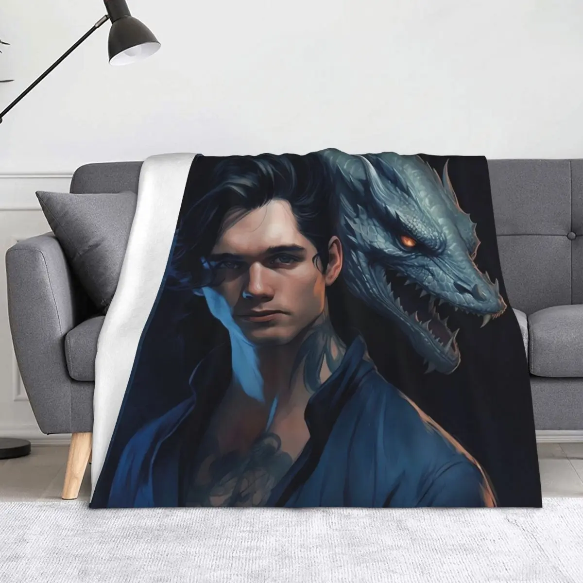 

Fourth Wing Xaden Riorson Throw Blanket Soft Big Luxury Brand Sleeping Bag Cute Blankets