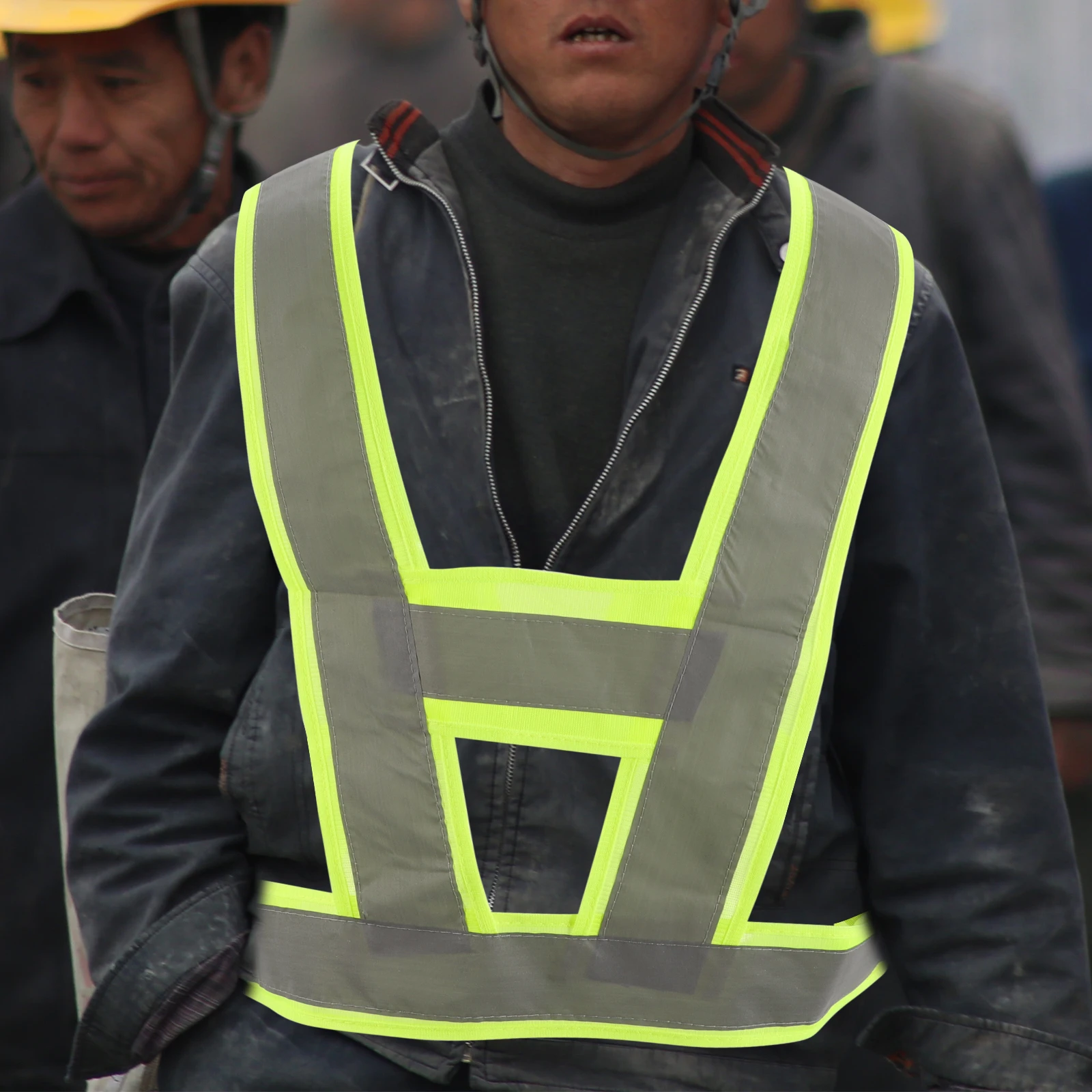 

Reflective Safety Vest Premium Breathable Vests Fluorescent Security Work Construction Cycling Sports Waterproof Durable Labor