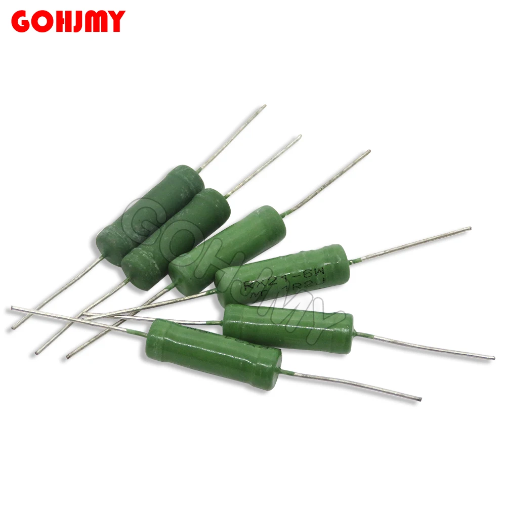 

5PCS RX21 6W 10W Wire Wound Resistance 5% 1R 10R 100R 1K 10K 12K 15K 18R 20R 22R 24R 27R 30R 33R 36R 0.01R 0.05R 0.1R 0.12R