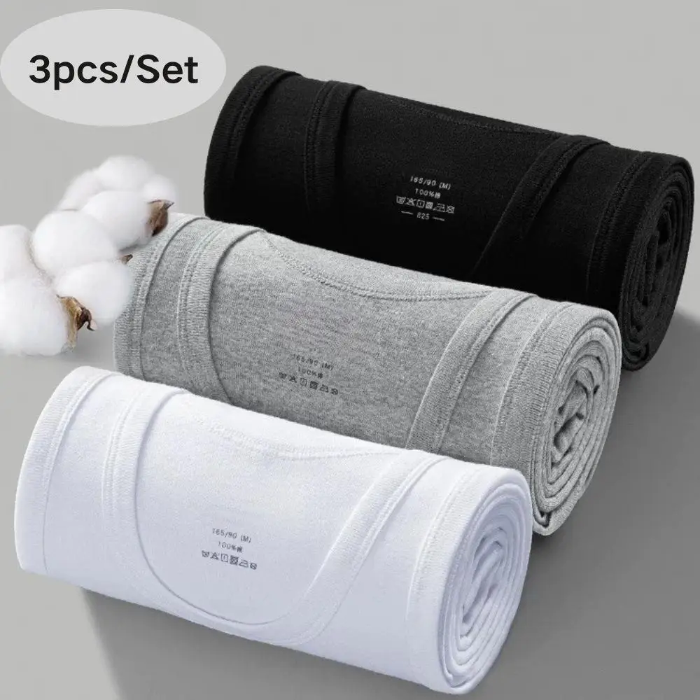 

3pcs/lot Cotton Mens Tank Tops Sleeveless Solid Muscle Vest Undershirts Men's Clothes U-neck Gym Clothing Women Sleeveless Shirt