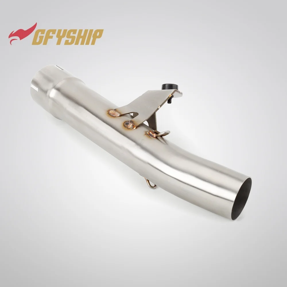 Motorcycle Exhaust Middle Link Pipe Slip-on For SUZUKI GSF 1250 BANDIT WATER COOLED 2007-2016