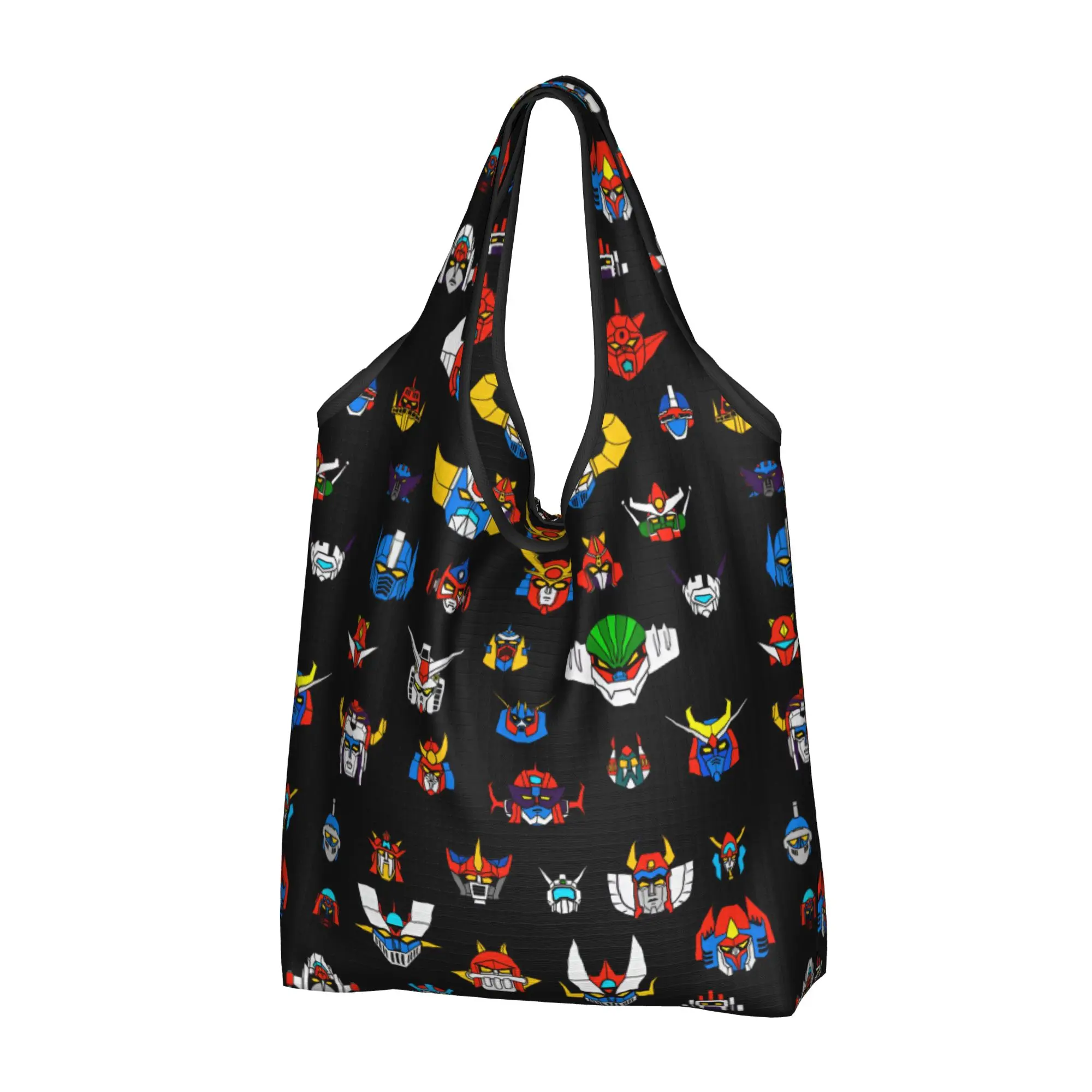 Recycling Comic G-Grendizeres Manga Shopping Bag Women Tote Bag Portable Classical  Groceries Shopper Bags