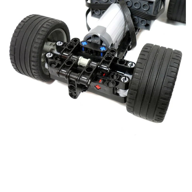 Technical 2WD Drift Racer Chassis Powered by RC Race Buggy Motor MOC Building Blocks Bricks DIY Educational Toys Gifts Children