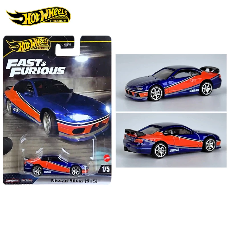 

Mattel Hot Wheels Fast & FuriousPremium Car Nissan Silvia S15 Toys for Boys 1/64 Diecast Vehicle Models Collection Birthday Gift