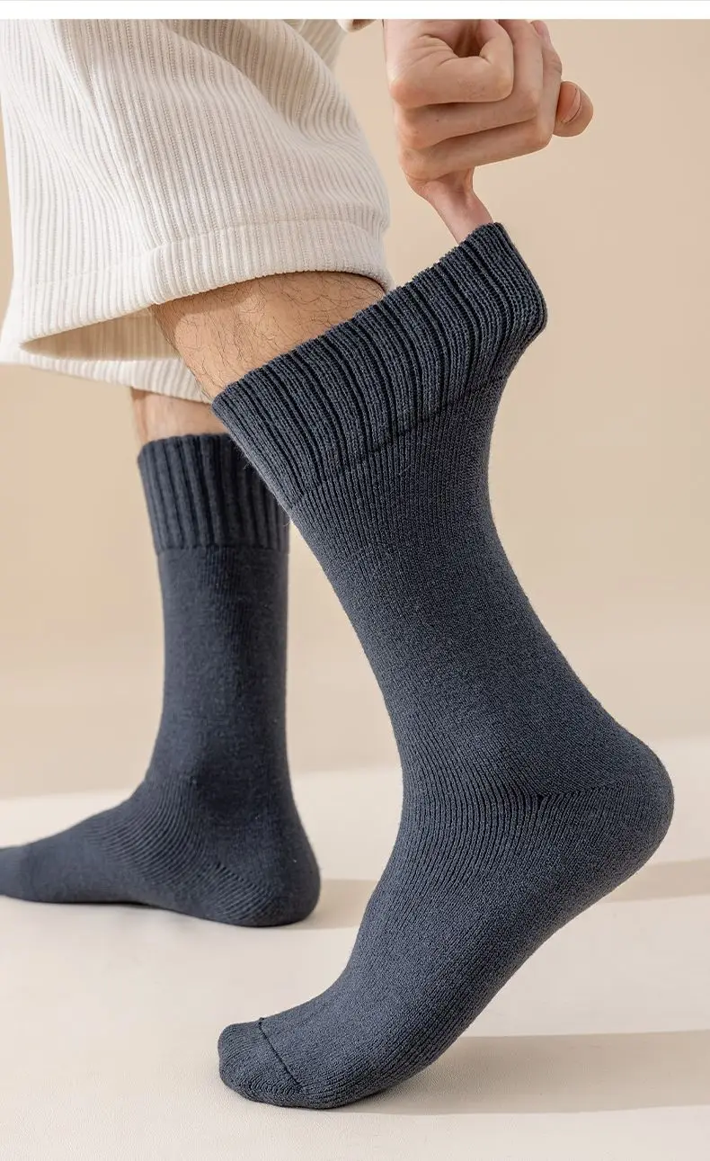 Winter männer Verdickte Warme Socken Plus Große Größe Hohe Qualität Kaschmir Socken Harajuku Retro Casual Terry Schnee Socken – Detail 23