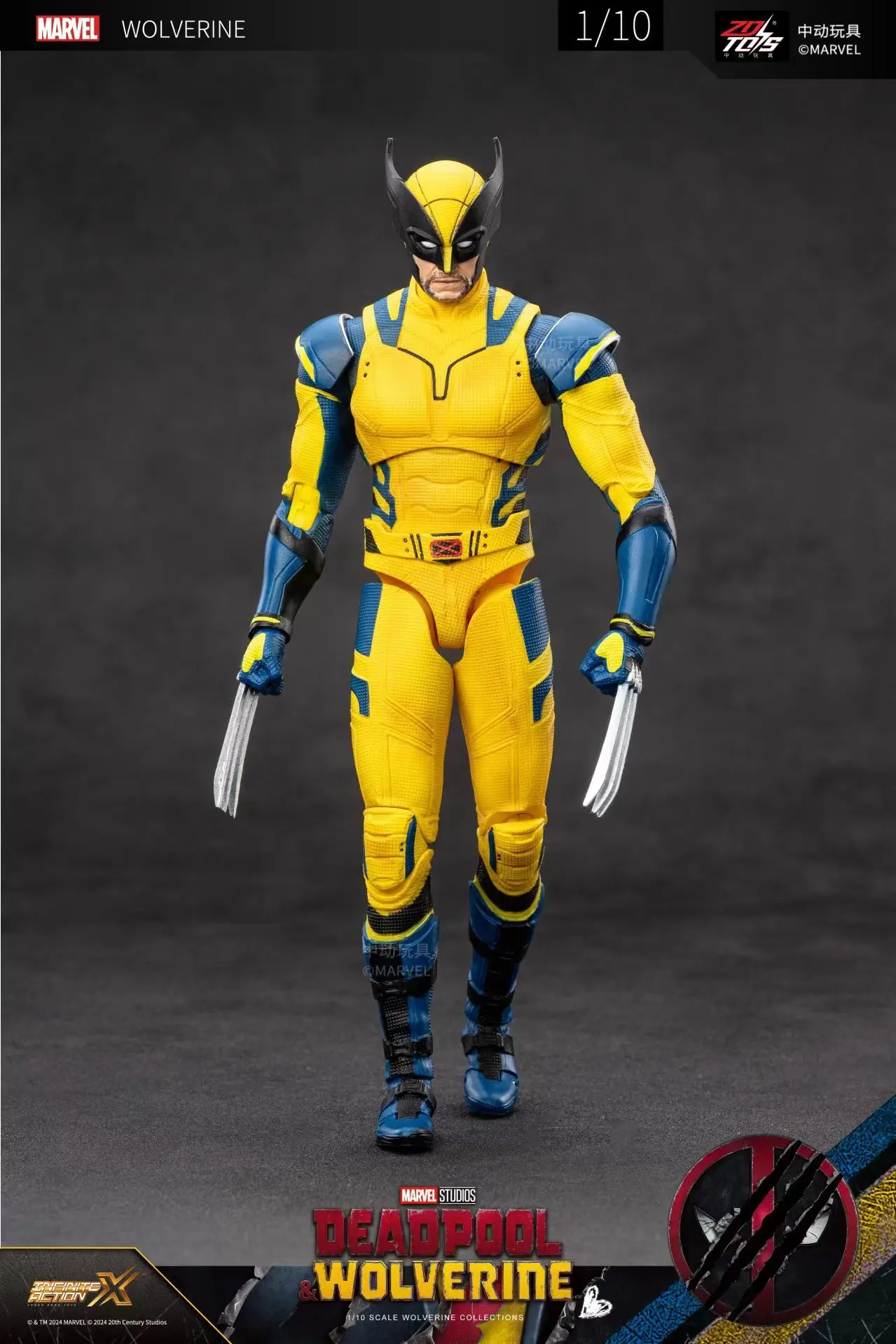 Deadpool & Wolverine Action Figure ZD Original Thor 1/10 X-Men Limited Guardians of The Galaxy Lord Cartoon Toys for Kids Gift