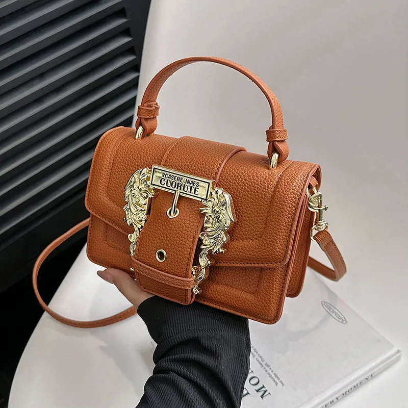 2025 Retro Square Bag - Premium Leather Crossbody/Shoulder Purse, Vintage Elegance, Compact & Stylish Women's Handbag