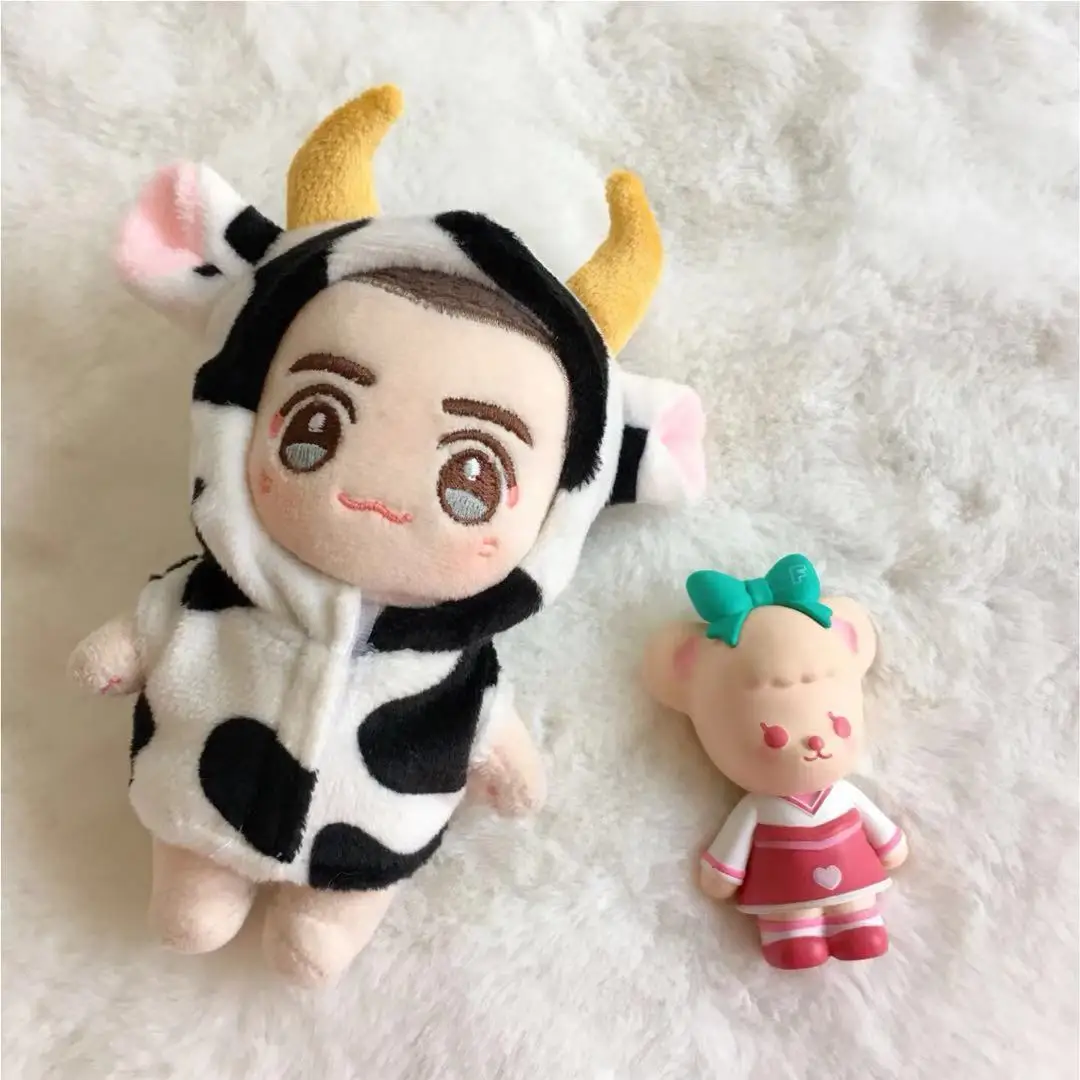 Hand-made 10cm normal body cute cow clothes cotton doll surrounding doll clothes without dolls