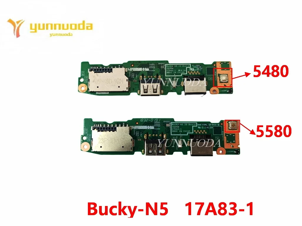 17A83-1 Bucky-N5 CN-0M1K2R para Dell inspiron 5480 5580 para placas USB placa de Audio con cable probado bueno