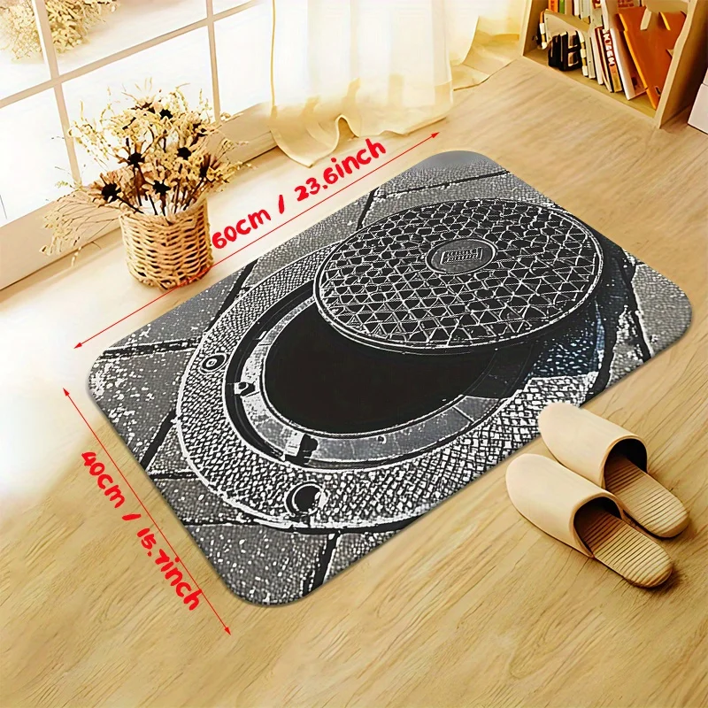 

Виниловый коврик для пластинок — подарок для любителя музыки в стиле ретро, напольный коврик 80x50 см для входа, нескользящие коврики для приветствия, нескользящий ковер