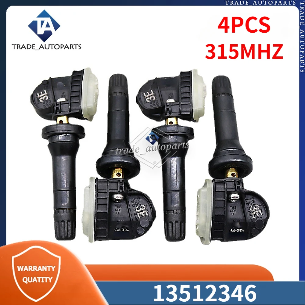 13512346   TPMS 4 SZTUK CZUJNIK SYSTEMOWANIA CIŚNIENIA W OPONACH 315 MHz Pasuje do 2019-2020 Chevrolet Colorado 2019-2021 GMC Canyon