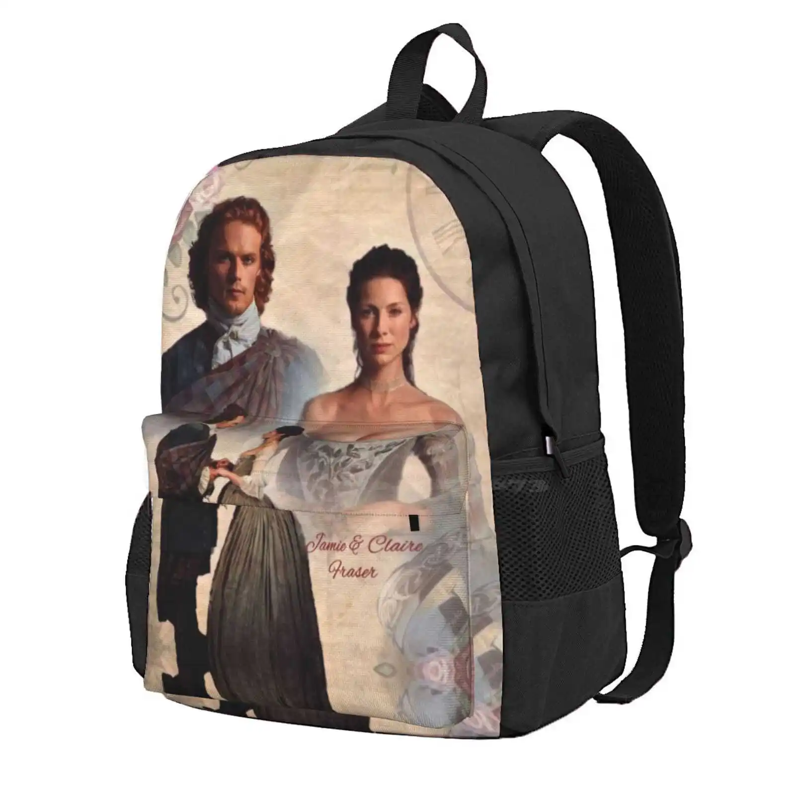 Jamie And Claire Fraser/Outlander Wedding Hot Sale Schoolbag Backpack Fashion Bags Outlander Jamie Fraser Diana Gabaldon Books