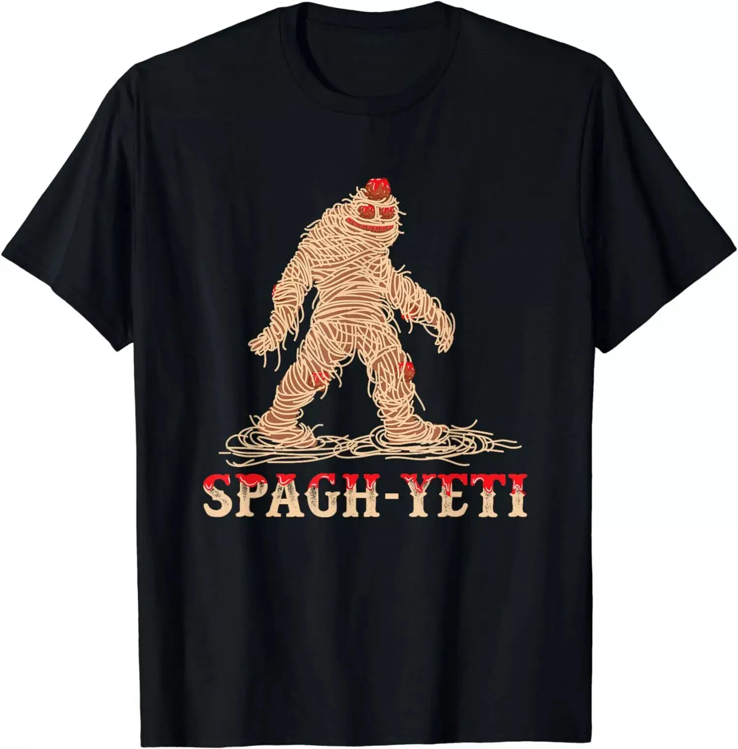 New Limited Spaghetti Pasta Meatballs Ramen Noodle, Sasquatch Gift T-Shirt