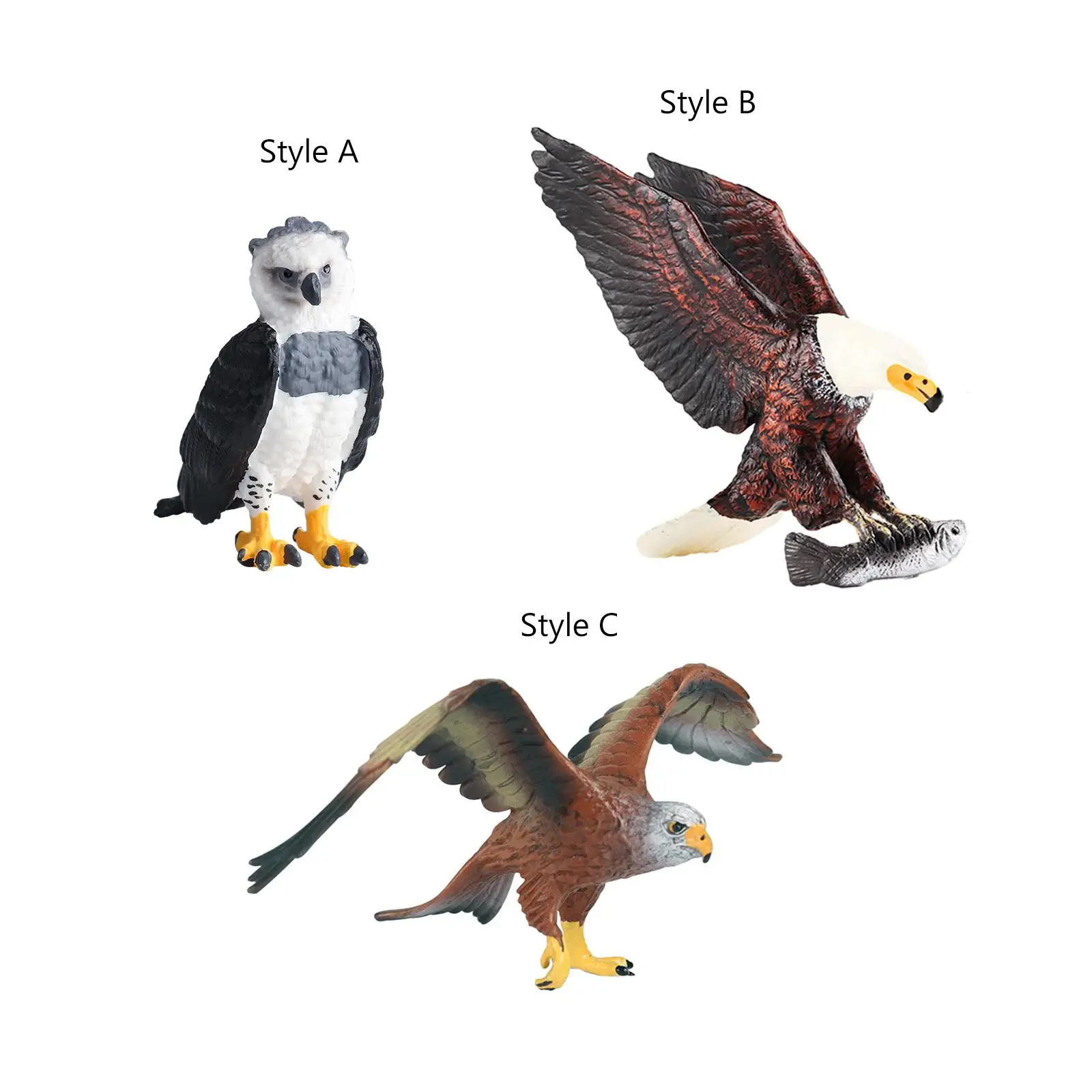 Birds Figures Toy Models Toy Sculptures Educational Learning