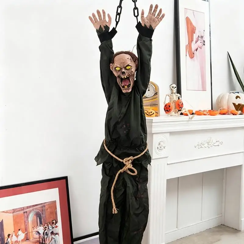 2026 New Motion Triggered Hanging Halloween Prop Costume Accessory for Tree and Hallway