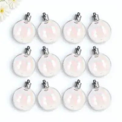 

12Pcs Delicate Pearly Bubble Ball Christmas Hanging Ornament Set for Xmas Tree Party Festive Decoration Supplies