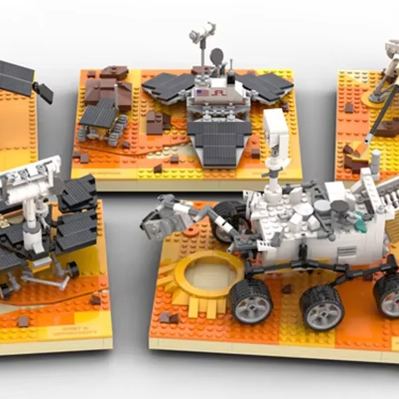 MOC Mars Perseverance Rover Building Blocks Set Space Universe Exploration Rocket Vehicle DIY Assembly Bricks Toys Gifts