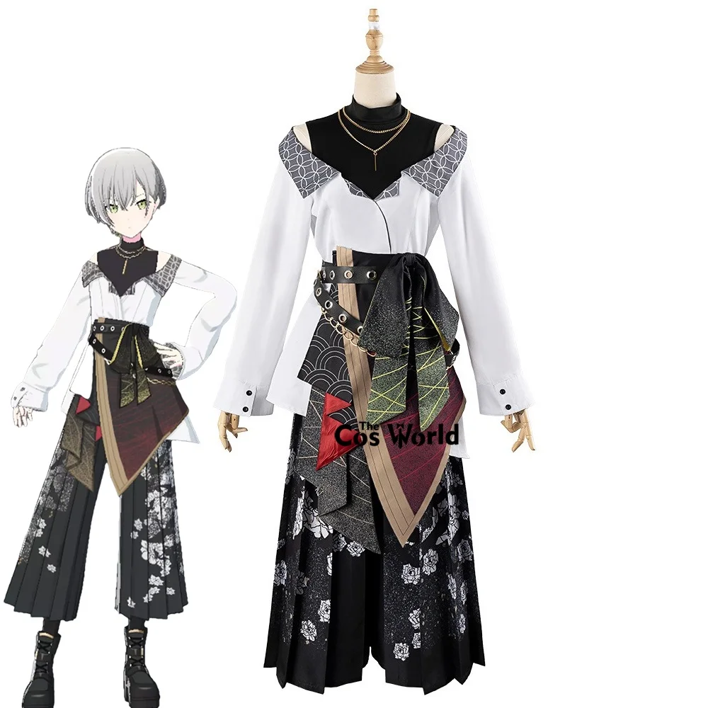 

PJSK Project Sekai Colorful Stage Feat Hinomori Shiho Japanese Style Rock Fashion Outfits Anime Cosplay Costumes