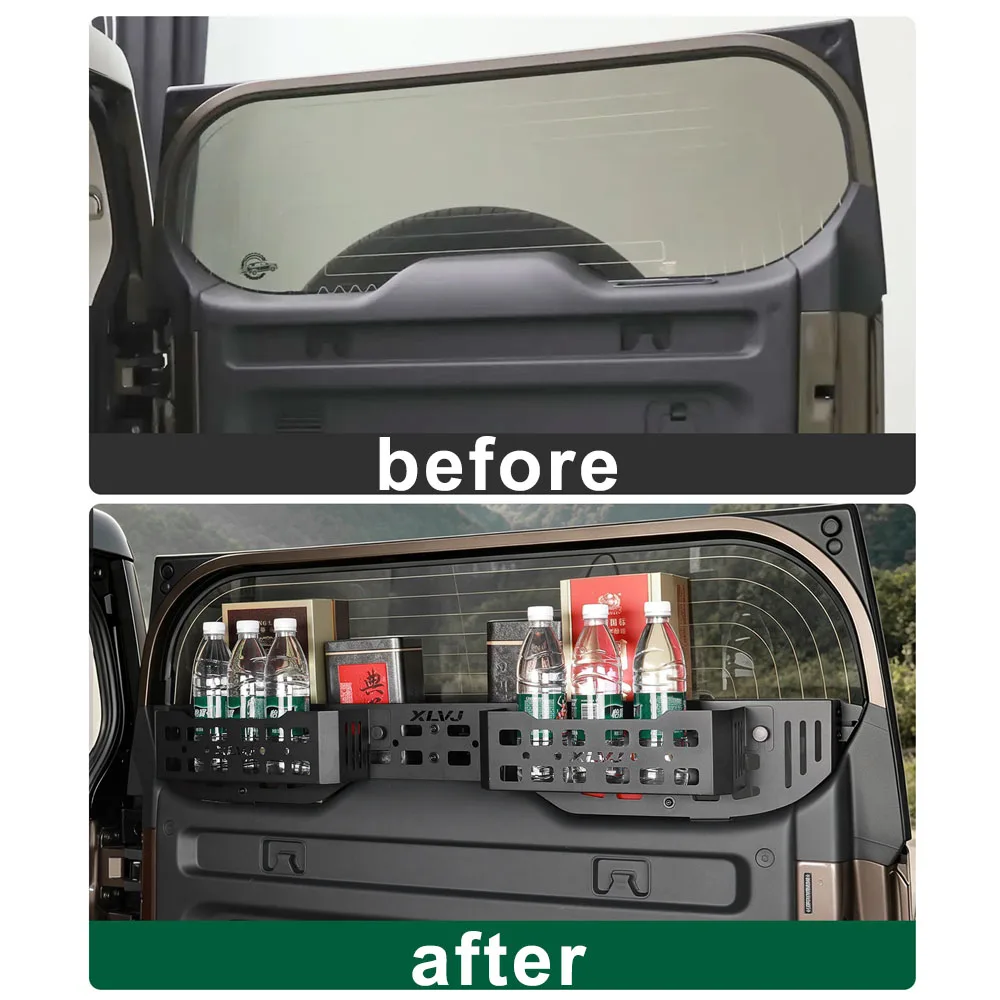Rear Window Storage Rack For GWM HAVAL H10 2026 Cold Steel Material Fence Automotive Modification Supplies Expand Storage Space