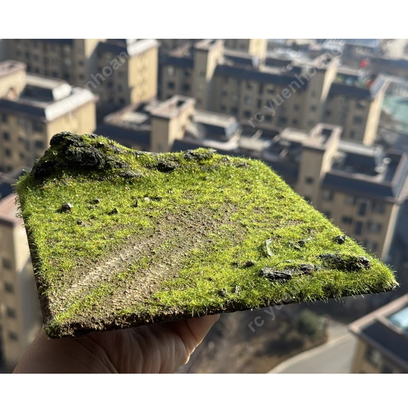 1PCS 20x20cm Vierkant Model Display Base Simulatie Outdoor Grasland Diorama Platform voor Tank/Automodellen cijfers Dier Speelgoed