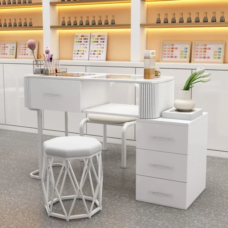 

Стол для ногтей Туалетный маникюрный стол Профессиональный дизайнерский маникюрный стол для красоты Офисный макияж