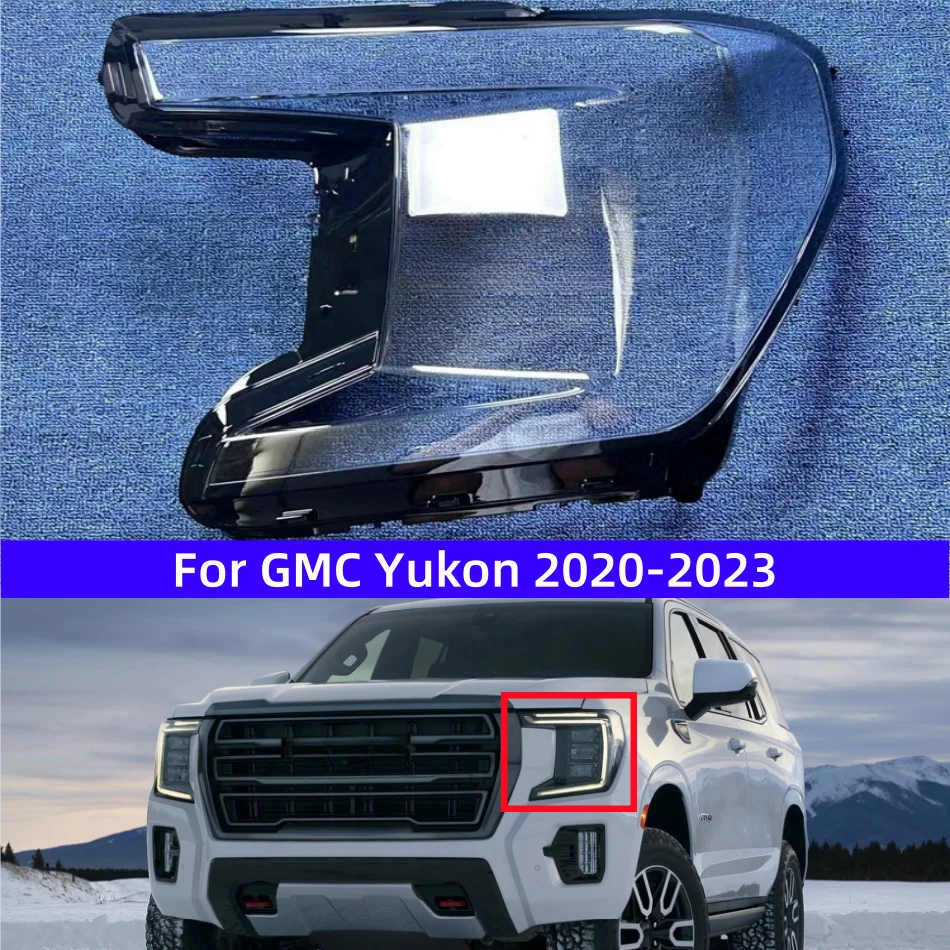 

For GMC Yukon 2020 2021 2022 2023 Car Interior Replacement Parts Front Lamp Lens Transparent Anti-UV And Anti-Aging