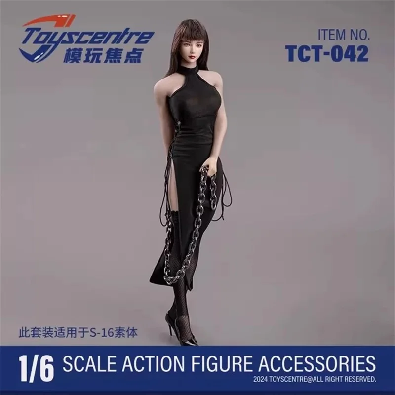 Toyscentre TCT-042 1/6 Soldier Clothing Sexy High Waist Hollow Double Fork Strap Dress Fit 12'' Action Figure In Stock