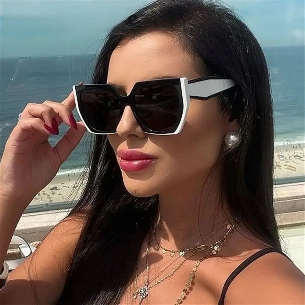 

Oversized Cat Eye Sunglasses Retro UV400 Protection Square Sun Glasses Vintage Beach/Travel/Streetwear Eyewear for Women & Men