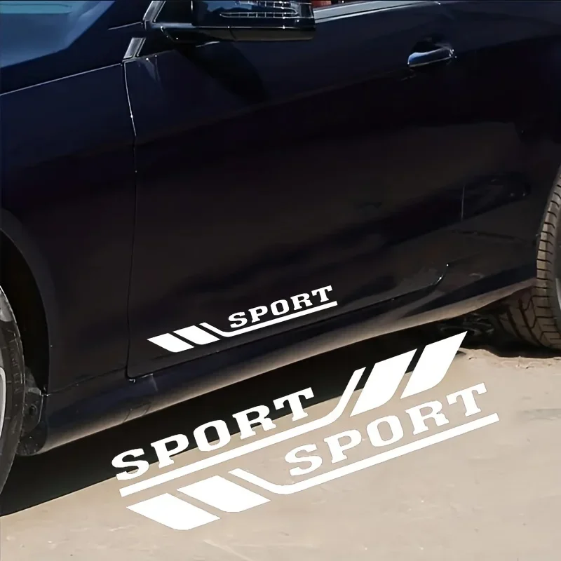 

2PCS/SET Stylish "SPORT" Car Motorcycle Sticker, Bold Design Decal for Car & Motorcycle Exterior, Fun Auto Decor