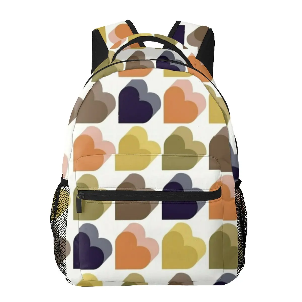 Orla Kiely Colorful Love Hearts Multi Backpacks Boys Girls Bookbag Children School Bags Cartoon Kids Rucksack Shoulder Bag