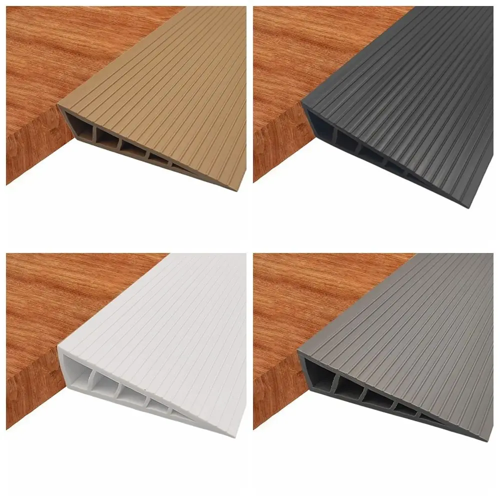 Carpet To Tile Rise Threshold Ramps 60cm Self Adhesive Wheelchairs Ramps Waterproof PVC Door Threshold Reducer Household