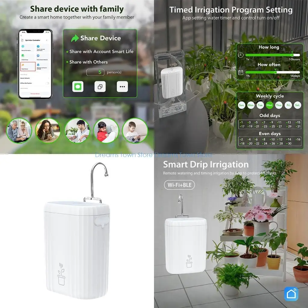 

HX6A Electronic Plant Watering Device With clock Wireless Function For Indoor herbage