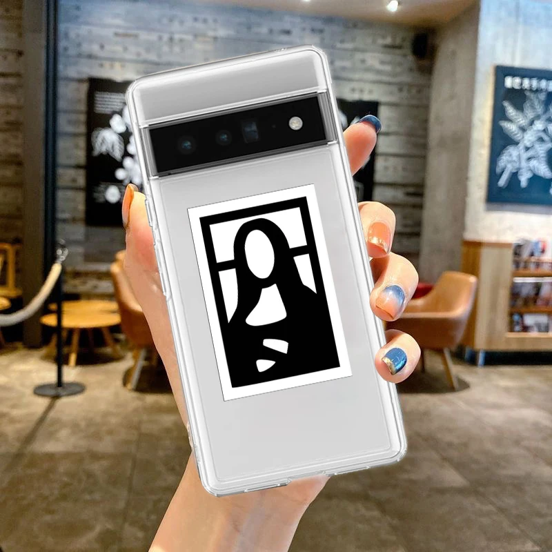 구글 픽셀 9 프로 XL 8 7 6 프로 8A 7A 6A 5 4 5A 4A 3A XL 5G 소프트 TPU 투명 커버, 예술 미학 데이비드 모나리자 휴대폰 케이스