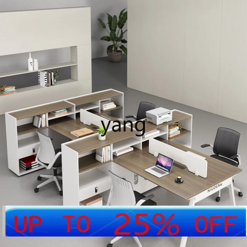 LMM staff high cabinet desk simple modern office screen workstation tables and chairs