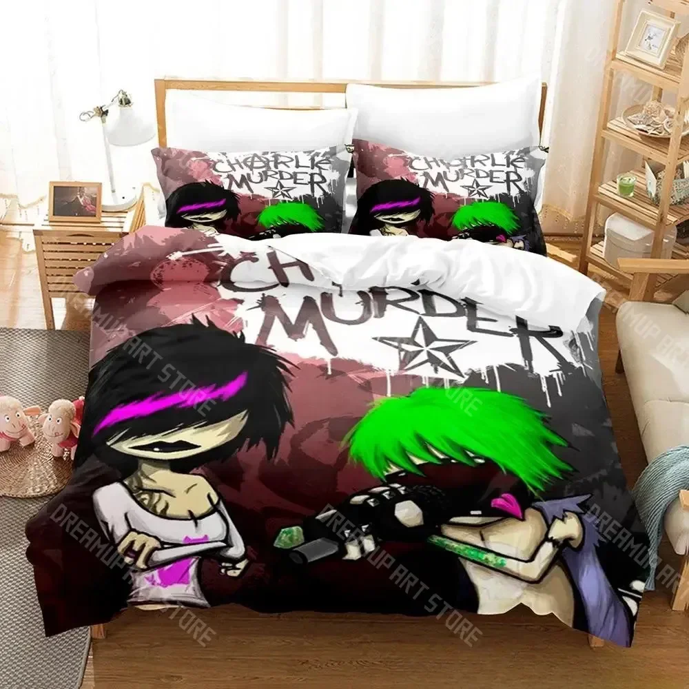Exquisite 3d Print Charlie Murder Game Bedding Set Single Twin Full Queen King Size Bed Set Adult Kid Bedroom Duvetcover Sets Ho
