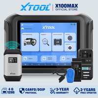 XTOOL X100 MAX Full Set IMMO Key Programmer All Key Lost Car Diagnostic Tools ECU Coding Key Generator With CAN FD DOIP Topology