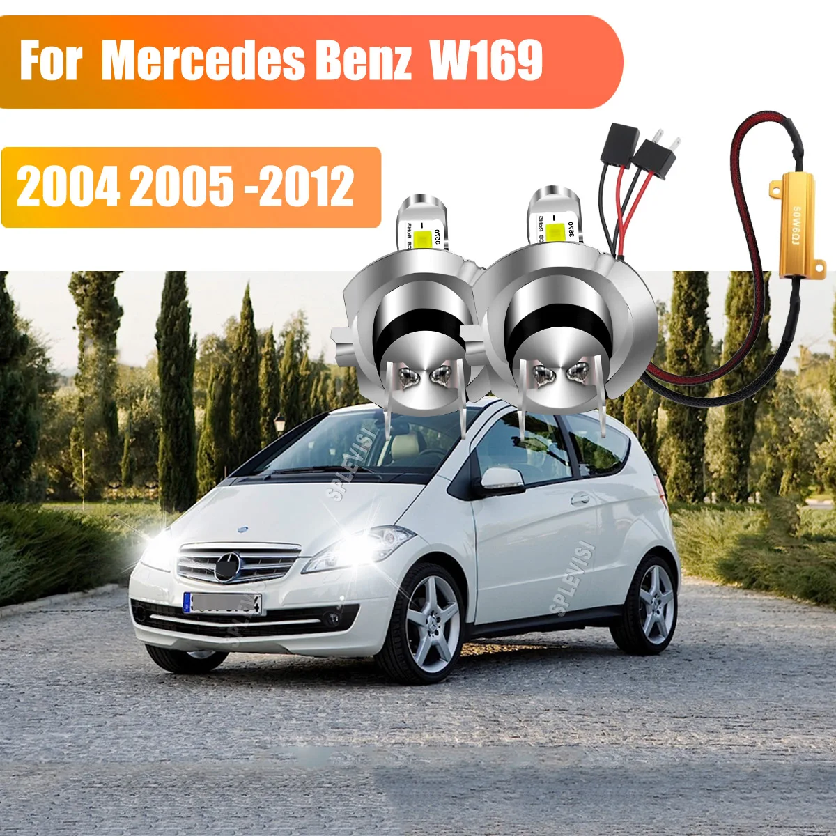 

LED Headlamp H7 Hi/Lo Beam Light Blub- providing stable and accurate functionality For Mercedes A Class W169 2004 2005 2006-2012