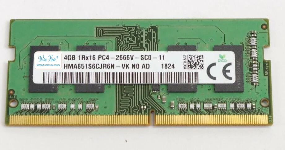 

For 4GB 1RX16 PC4-2666V HMA851S6CJR6N-VK