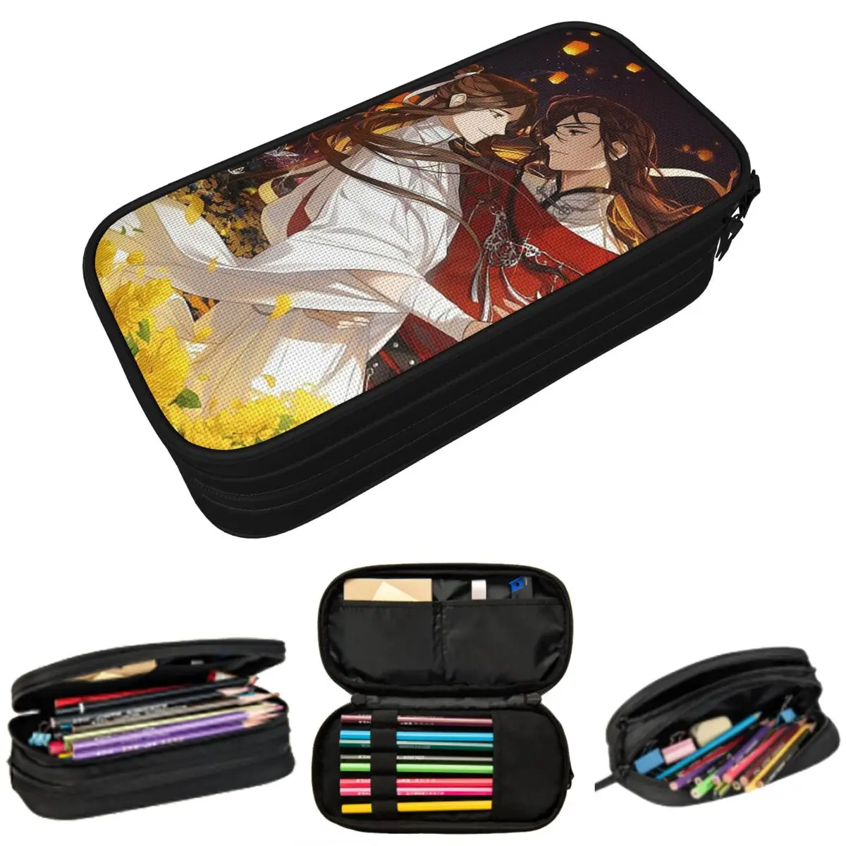 

Heaven Official's Blessing Anime Pencil Case for Boys Girls Gifts Pen Box Pencil Bag Stationery Supplies Pen Holder Bag