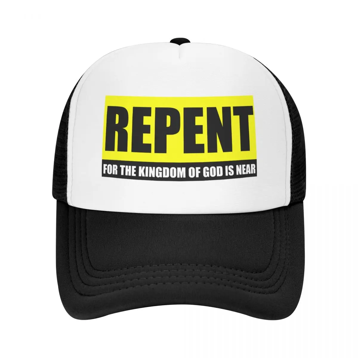 REPENT FOR THE KINGDOM OF GOD IS NEAR Baseball Cap Golf Hat Luxury Man Hat Mountaineering Men's Luxury Women's