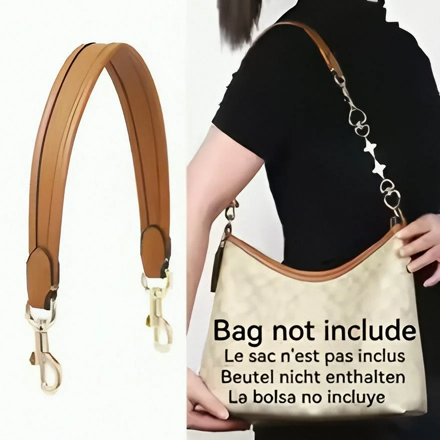 Casual Large‑Capacity Crescent Tote Purse Cream Suede‑Like Fabric Brown Leather Binding Unique Heart‑Four‑Leaf Clover Spliced Silver Chain Strap Ladies Underarm Crossbody Bag