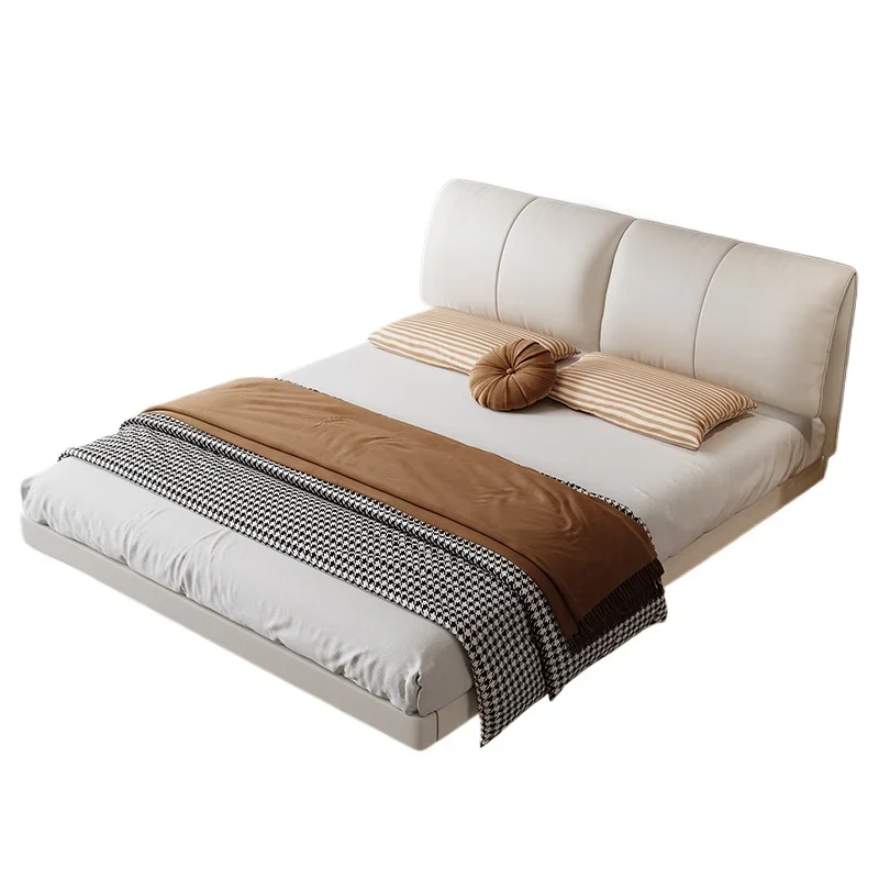 

Light luxury children's master bedroom marriage bed