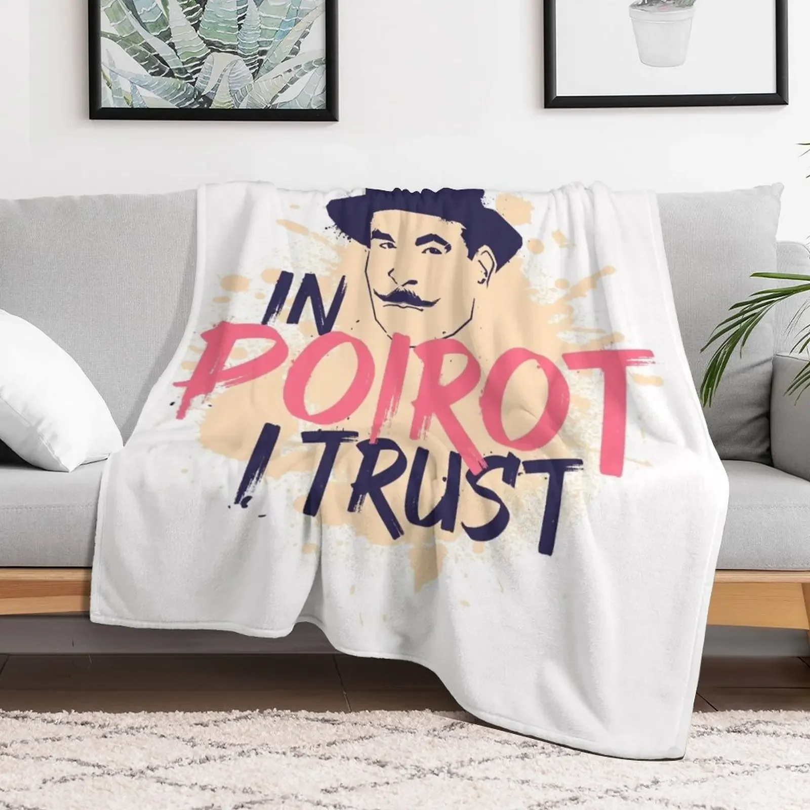 Hercule Poirot Throw Blanket Fashion Sofas Hairys Bed Blankets