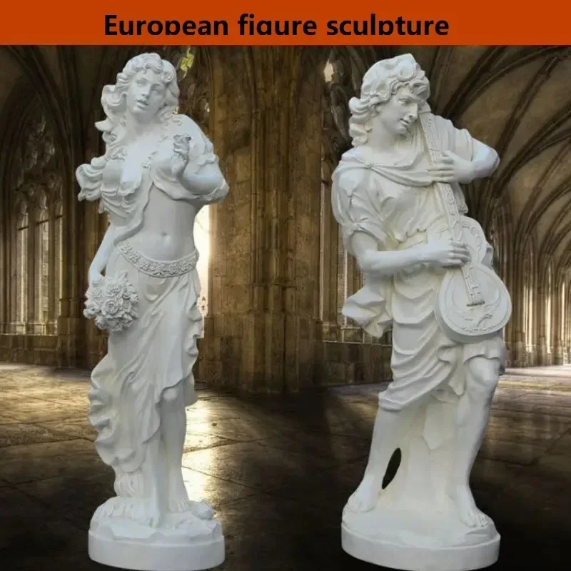 European music figure sculpture floor-standing ornaments club shopping mall garden glass fiber reinforced plastic artwork