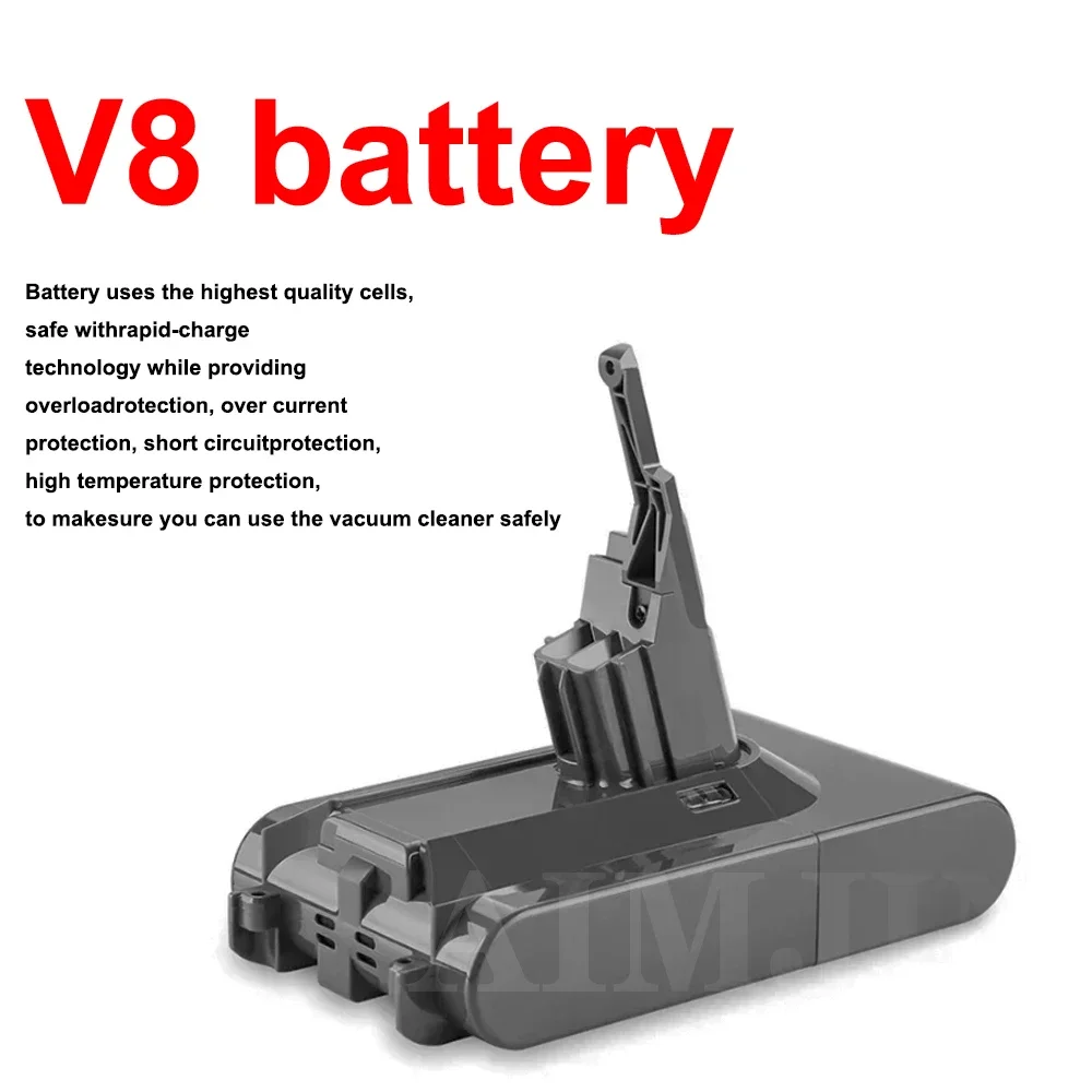 100% NEW for Dyson V8 21.6V 6800mAh Replacement Battery for Dyson V8 Absolute Cord-Free Vacuum Handheld Vacuum Cleaner Battery