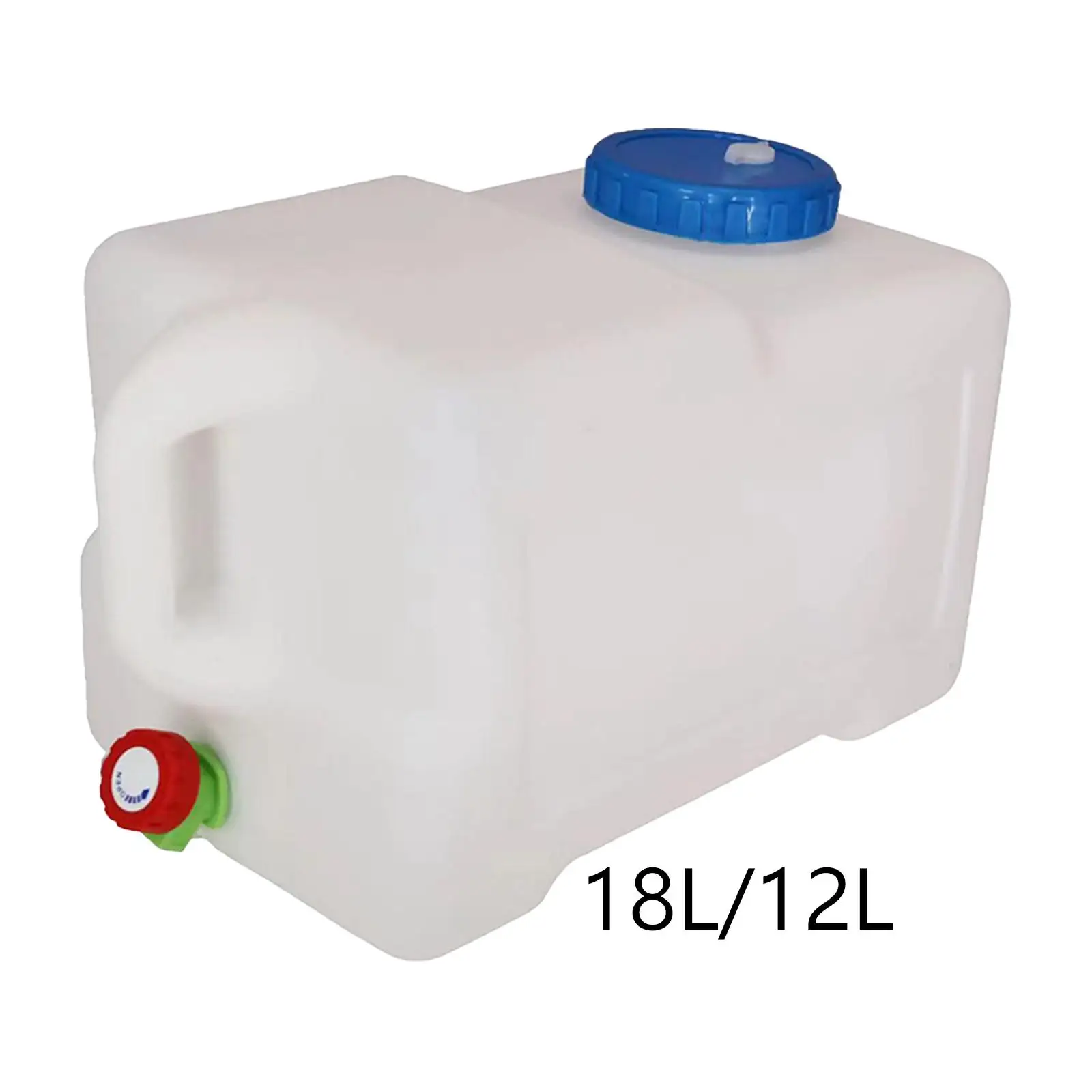 

Water Container Durable Tank Portable with Spigot Water Storage Carrier for Picnics RV Backpacking Self Driving Cars Survival