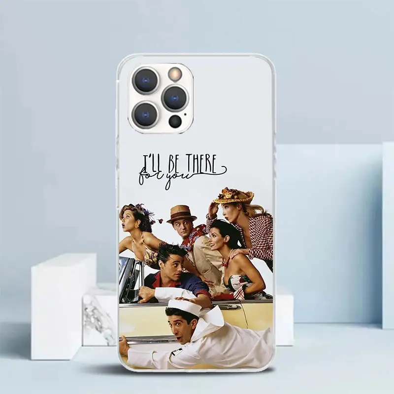 Friends Tv Show Funny Family Soft Cover for iPhone 15 14 13 12 Mini 11 Pro Max Print Phone Case X XS XR 7 Plus 8 + SE Pattern